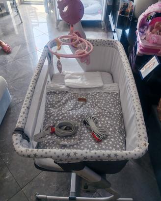 Culla Next2Me Jané mod. Babyside+giostrina chicco