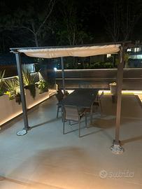 Gazebo e sedie
