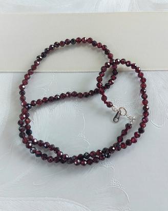 Collana Granato Naturale 