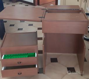 mobiletto per macchina da cucire singer