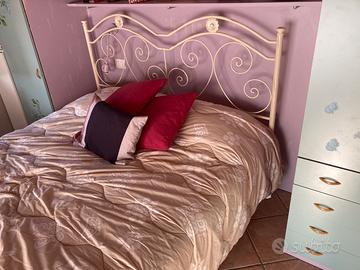 Letto ferro bianco