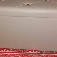 Pouf Contenitore Beige in Ecopelle