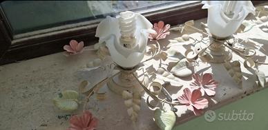 Lampade/applique da parete floreale
