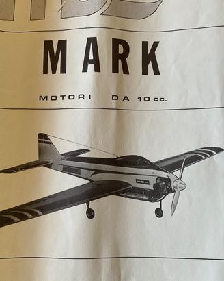 FUSOLIERA IN VETRORESINA AEREO RC “MARK”