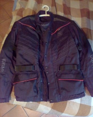 Giubbotto moto impermeabile/antivento doppio strat