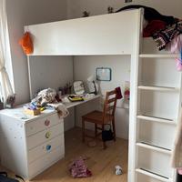 Letto a Soppalco con Scrivania IKEA SMASTAD