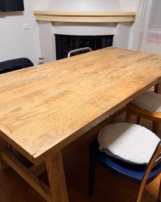 TAVOLO DA CUCINA IN LEGNO MASSELLO