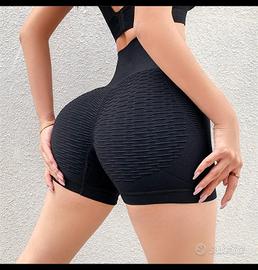 Pantaloncini sportivi push-up donna a vita alta – 