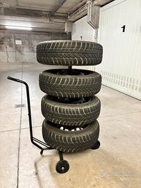 Set 4 ruote Fiat Panda con Carrello