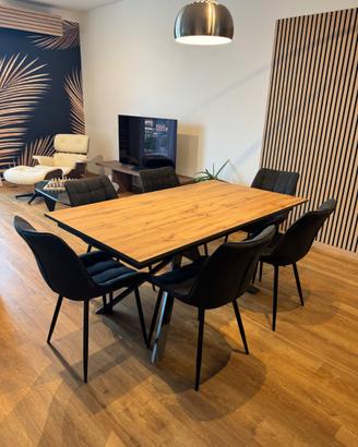 Tavolo Legno+ 6 Sedie, Consegna +Montaggio Inclusi