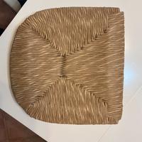 Seduta di ricambio in paglia