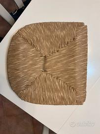 Seduta di ricambio in paglia