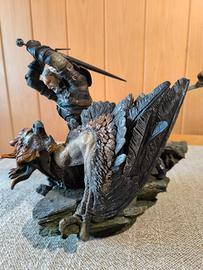 The Witcher 3 Geralt e Grifone statua