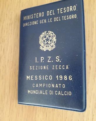 moneta celebrativa calcio Messico 1986