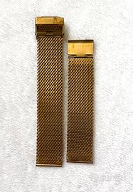 cinturino orologio maglia milano oro acciaio 22mm