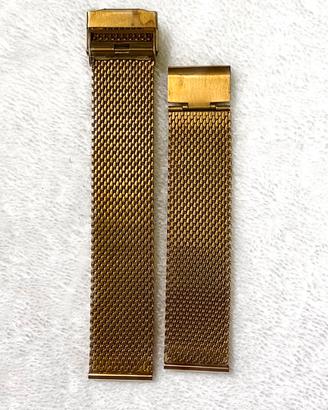 cinturino orologio maglia milano oro acciaio 22mm