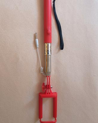 selfie stick estensibile con pulsante per scatto
