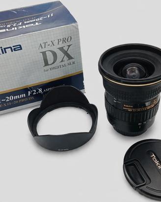Tokina AT-X 11-20 f/2.8 per Canon Ef-s