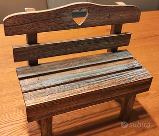 panchina in legno arredamento da interno 