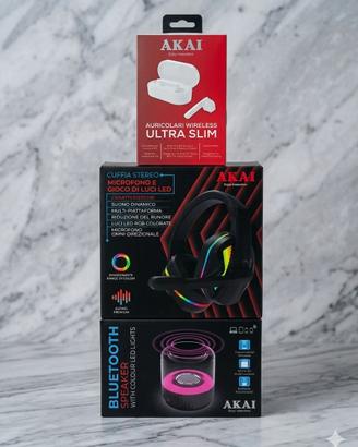 Super Kit Audio AKAI RGB 3 Prodotti NUOVI Sigillat