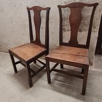 4 Sedie da ingresso in quercia