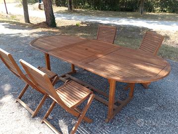 tavolo legno giardino 