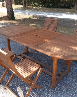 tavolo legno giardino 
