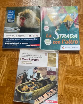 libri scolastici 1/2  anno superiori