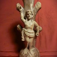 SAN SEBASTIANO–SCULTURA LIGNEA POLICROMA 1600 XVII