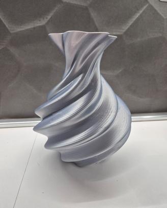 Vaso a spirale argento 