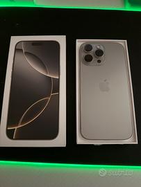 IPHONE 16 PRO MAX 256GB TITANIO NATURALE BATT 100%