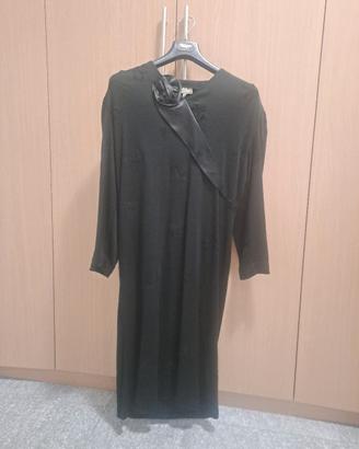 Vestito morbido comodo New Elen Made in Italy nero