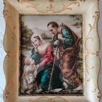 Capezzale Sacra famiglia vintage