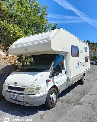 camper mansardato 7posti