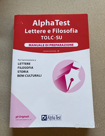 ALPHA TEST LETTERE E FILOSOFICA - MANUALE DI PREP.