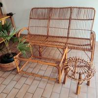 Salotto in rattan