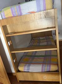 Letto a castello in legno
