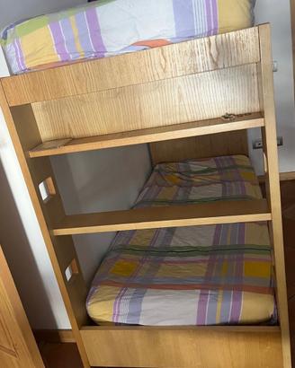 Letto a castello in legno