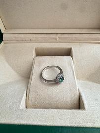 Anello smeraldo e diamanti