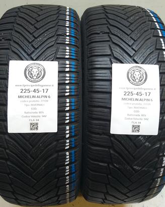 2 GOMME 225 45 17 MICHELIN A77109