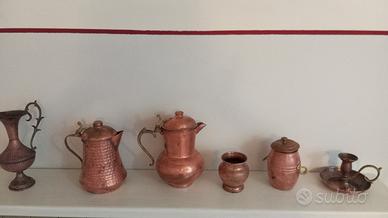 piccoli oggetti in rame