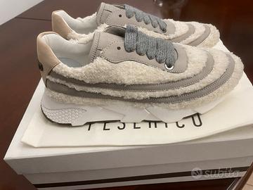 Sneakers donna,beige colore