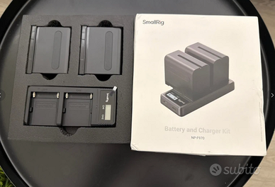 SmallRig NP-F970 – Kit 2 batterie + caricatore
