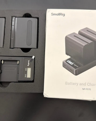 SmallRig NP-F970 – Kit 2 batterie + caricatore
