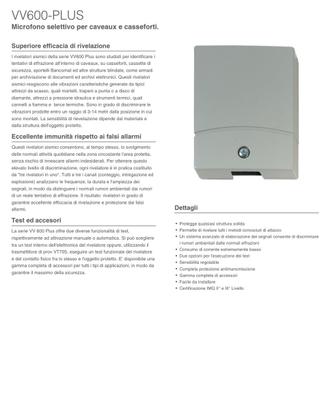 Sensore urti Aritech VV 600 nuovo