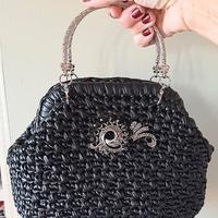 clutch ecopelle con spilla