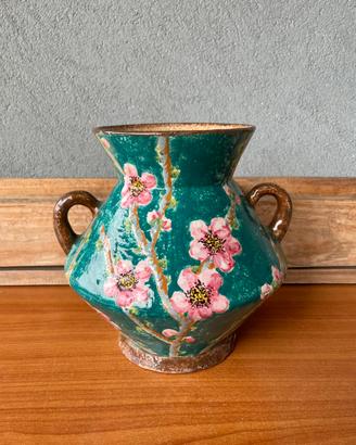 Vaso floreale Vintage Ceramica artistica Solimene