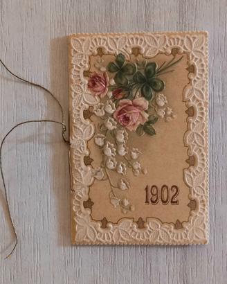 Calendario Tascabile del 1902 Originale d'Epoca