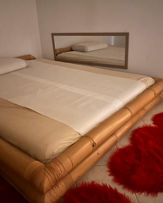 Futon matrimoniale di bambu