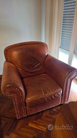 poltrona in pelle